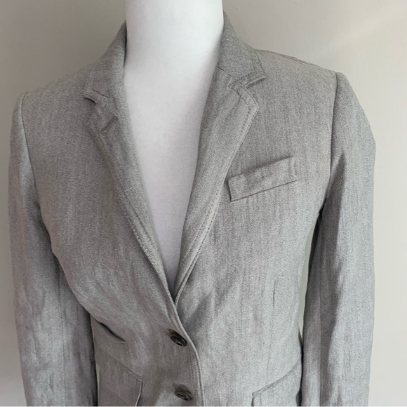 J.Crew Rayon Herringbone Schoolboy Blazer - Picture 3 of 14